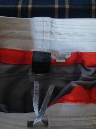 Pantalón Baloncesto Nike Gris Naranja Talla L