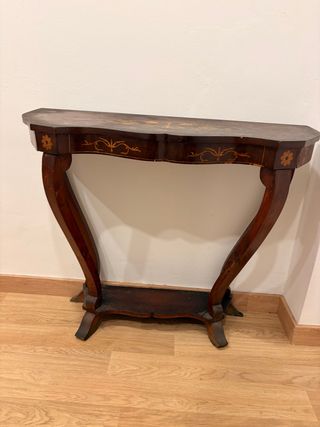 Mueble recibidor antiguo de madera
