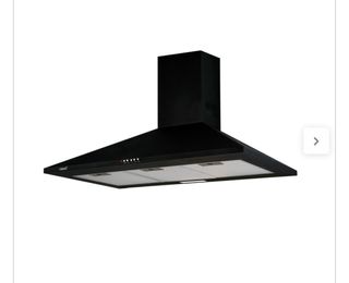Campana extractora CATA 90cm 645m³/h negra