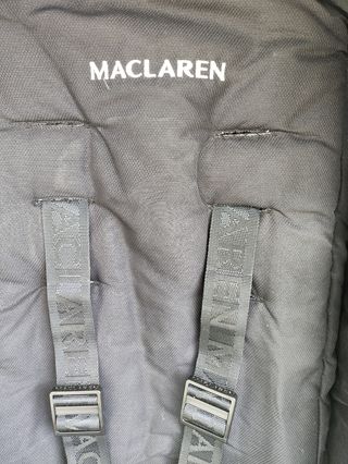 Carrito Doble Maclaren Negro. 