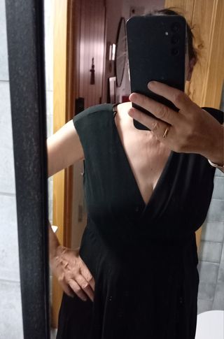 Vestido negro Zara