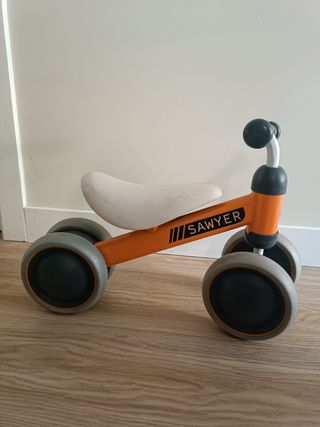 Bicicleta correpasillos Sawyer naranja
