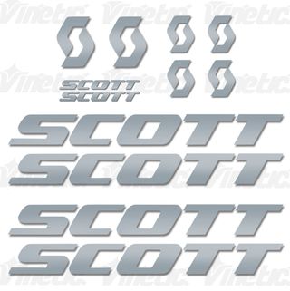 Adhesivos SCOTT - Plateado Mate (Vineticshop)