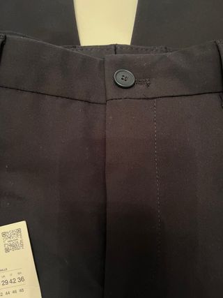 Pantalón de traje Zara hombre negro talla M