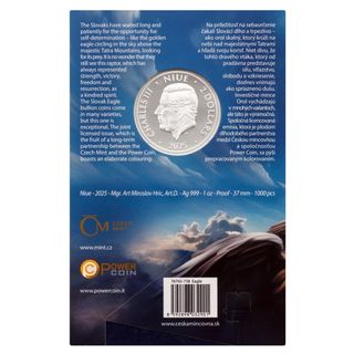 Moneda Plata 1 Oz 9999 ÁGUILA REAL Niue 2025 PROOF