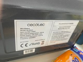 Microondas Cecotec All Black