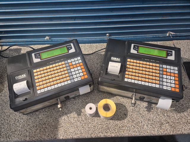 2 Balanzas DIBAL ticket/pegatinas GARANTIA