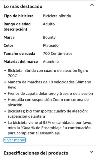 Bicicleta de paseo gris