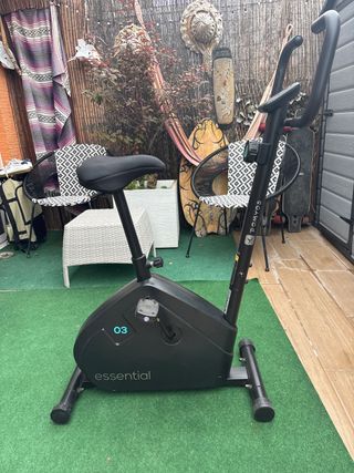 Bicicleta estática Domyos con funda gel para el si