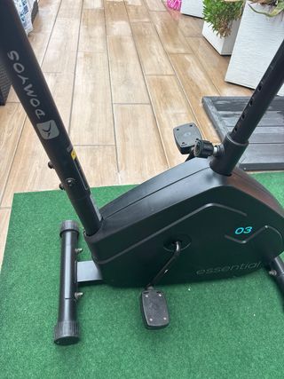 Bicicleta estática Domyos con funda gel para el si