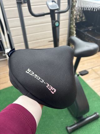 Bicicleta estática Domyos con funda gel para el si