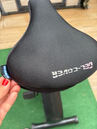 Bicicleta estática Domyos con funda gel para el si