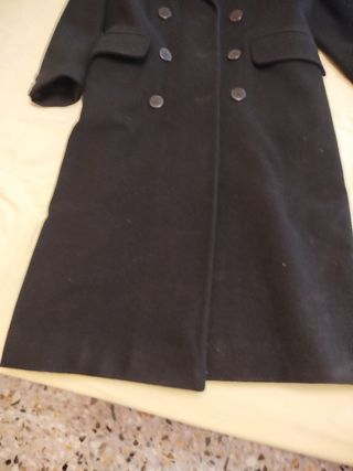 Abrigo de paño T.M. Negro unisex