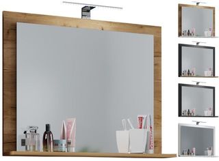Espejo de pared para baño con estante - VCM