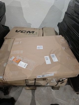 Espejo de pared para baño con estante - VCM