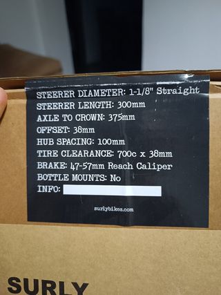 Horquilla Surly Steamroller