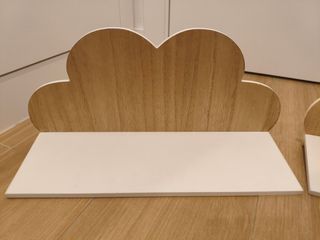 Estanterías Nube Madera y Blanco
