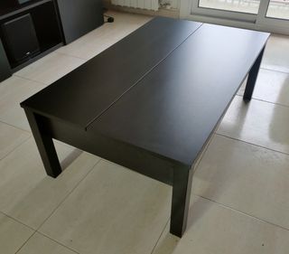 Mesa de centro elevable Ikea negra