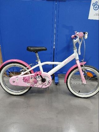Bicicleta niños 16 pulgadas Btwin 500 Doctor Girl blanca