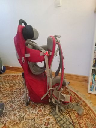 Mochila Vaude Portabebés Senderismo Roja