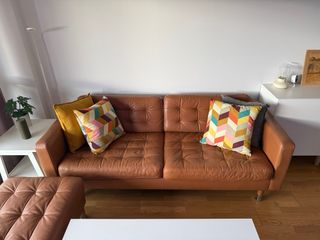 Sofá IKEA Landskrona (3 plazas) + Reposapies