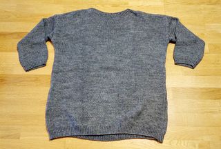 Jersey oversize de punto gris