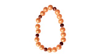 Pulsera de perlas de plástico multicolor