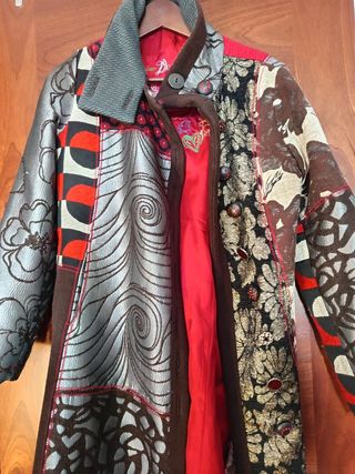 Abrigo Desigual Talla 40 Multicolor