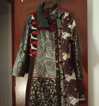 Abrigo Desigual Talla 40 Multicolor