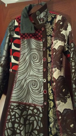 Abrigo Desigual Talla 40 Multicolor