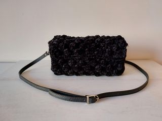 Bolso fiesta nuevo crochet negro