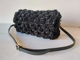 Bolso fiesta nuevo crochet negro