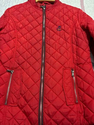 Chaqueta guateada roja talla XS