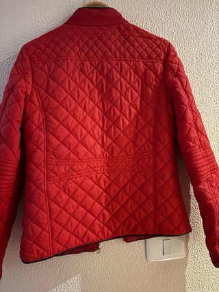 Chaqueta guateada roja talla XS