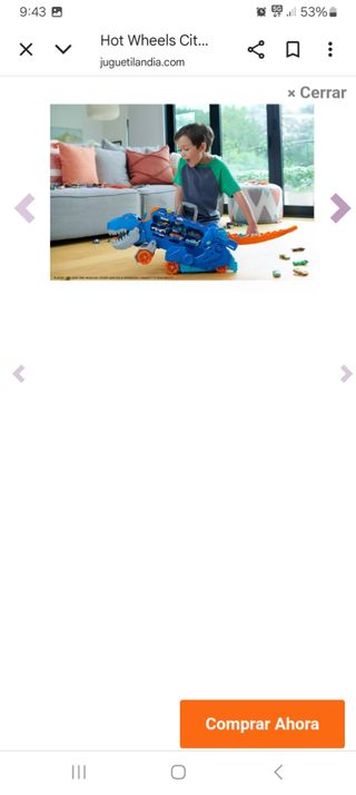 Hot Wheels City Camión  T.Rex Dinosaurio de transp