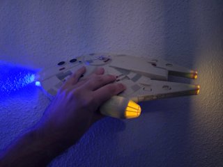 Lámpara pared Star Wars Halcón Milenario 3D