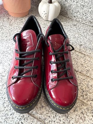 Zapatos D.Franklin Mujer Rojo Charol