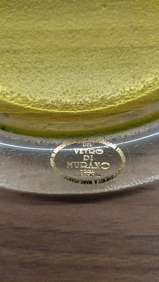 Lotto 6 Bicchieri da Liquore con Piatto Murano