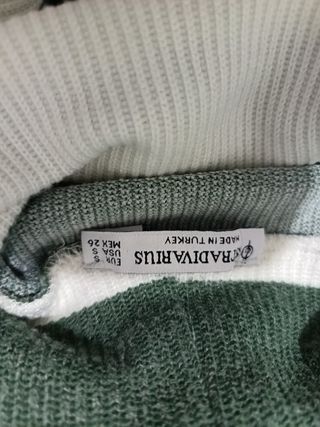 Jersey Stradivarius rayas verde y blanco