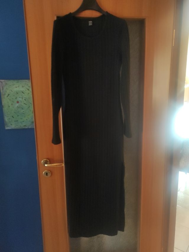 Vestito tubino invernale donna nero
