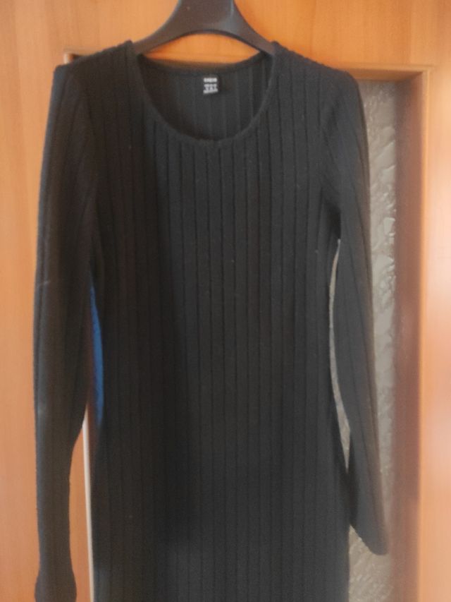 Vestito tubino invernale donna nero