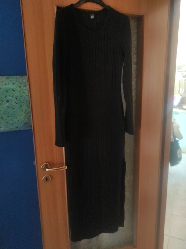 Vestito tubino invernale donna nero