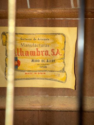 Guitarra Alhambra Clásica 1978