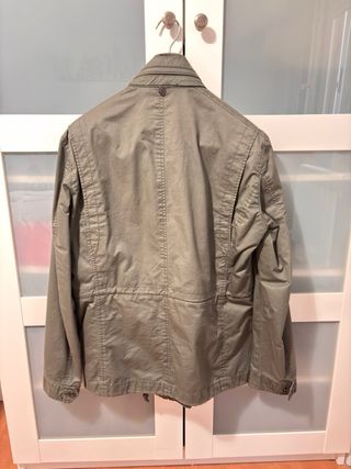 Cazadora tres cuartos hombre verde