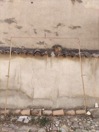Puerta hierro garaje campo cochera 