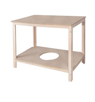 Mesa Camilla Rectangular Madera y Cristal