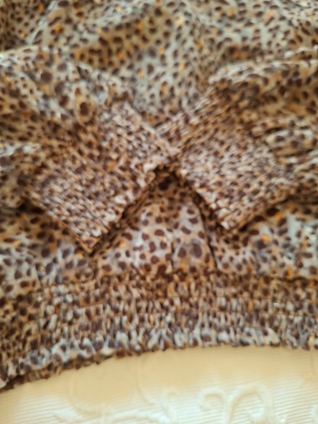 Blusa Liu Jo Animal Print Beige y Marrón