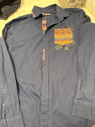 Camisa Desigual azul talla M