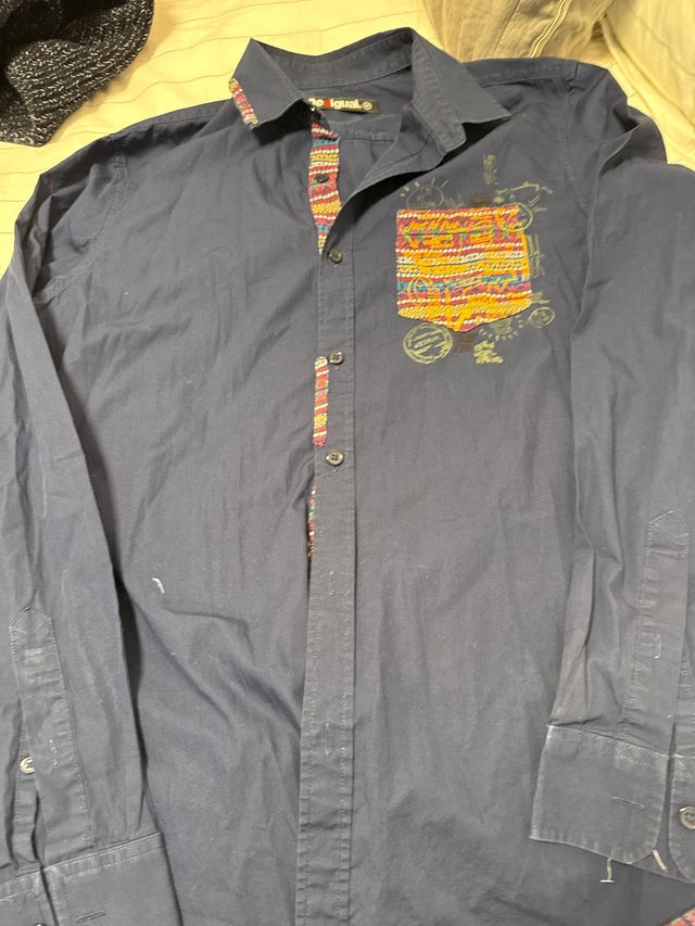 Camisa Desigual azul talla M