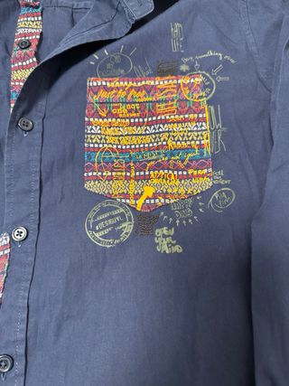Camisa Desigual azul talla M